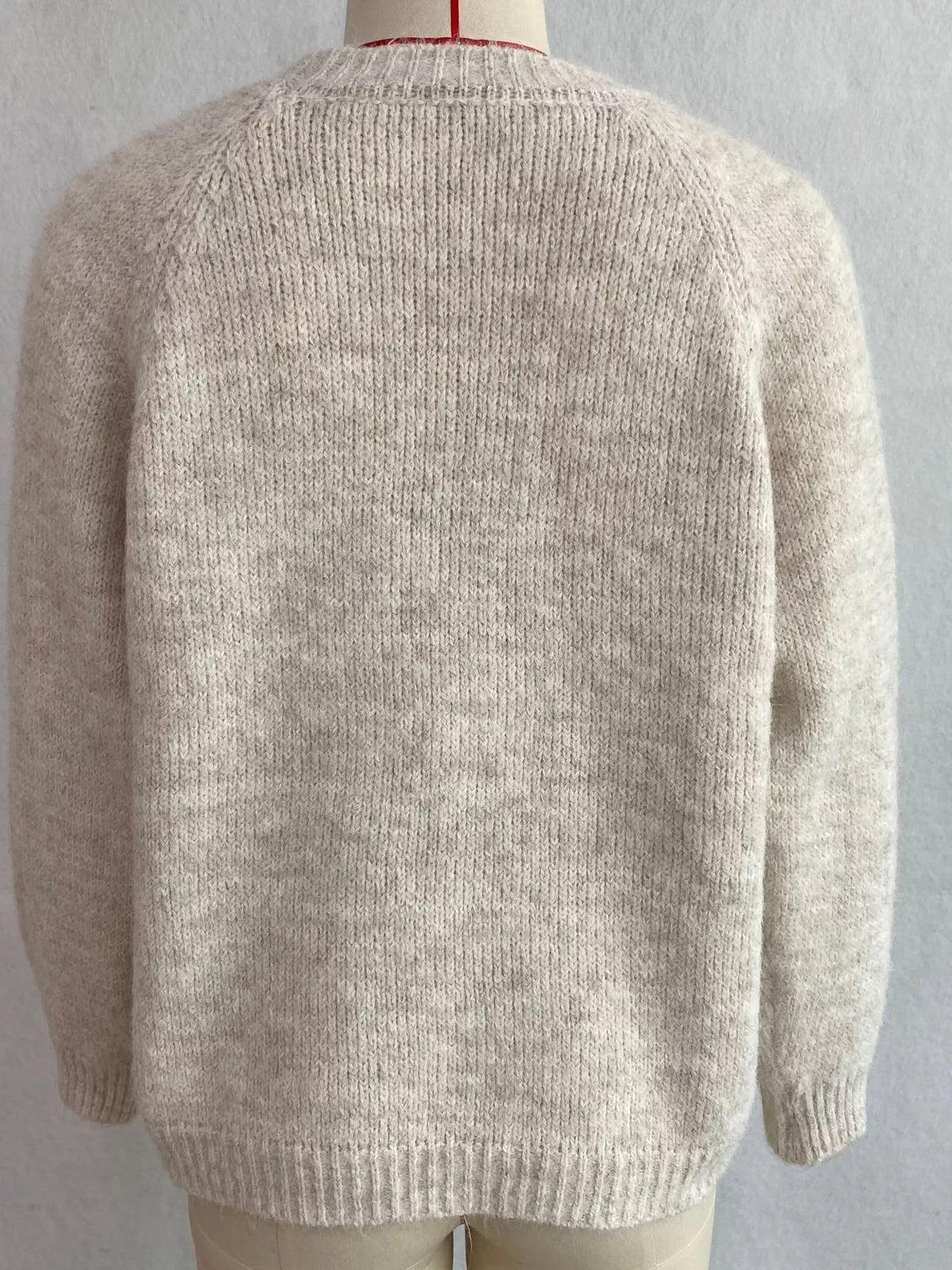 Argyle Pattern Raglan Sleeve Sweater, view 4