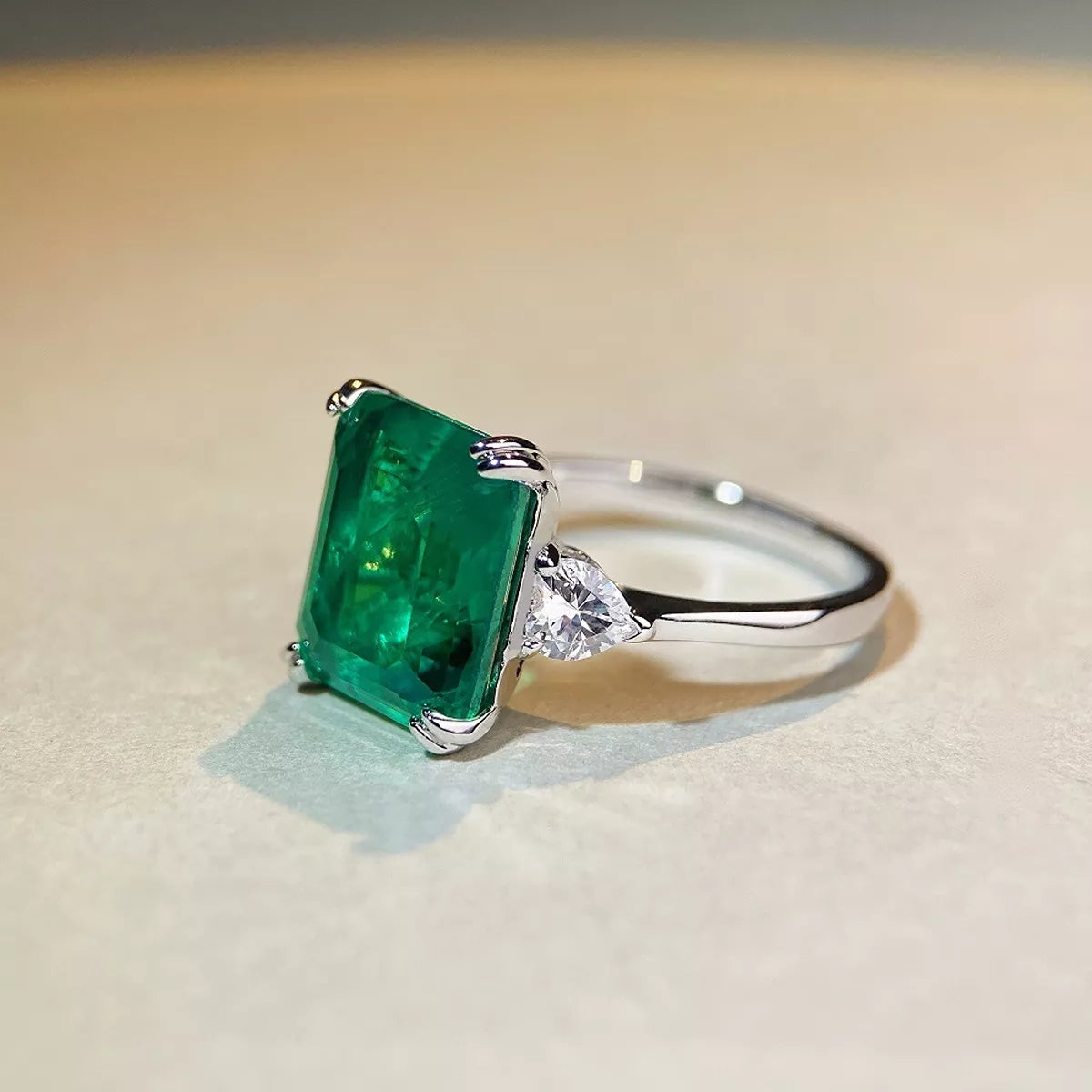 925 Sterling Silver Zircon Geometric Ring - Lilixa.store