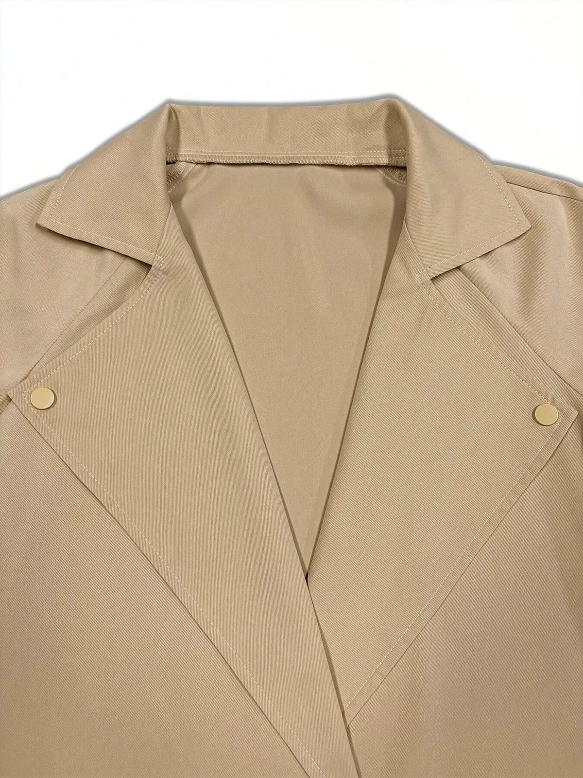 Lapel Collar Longline Trench Coat - Lilixa.store