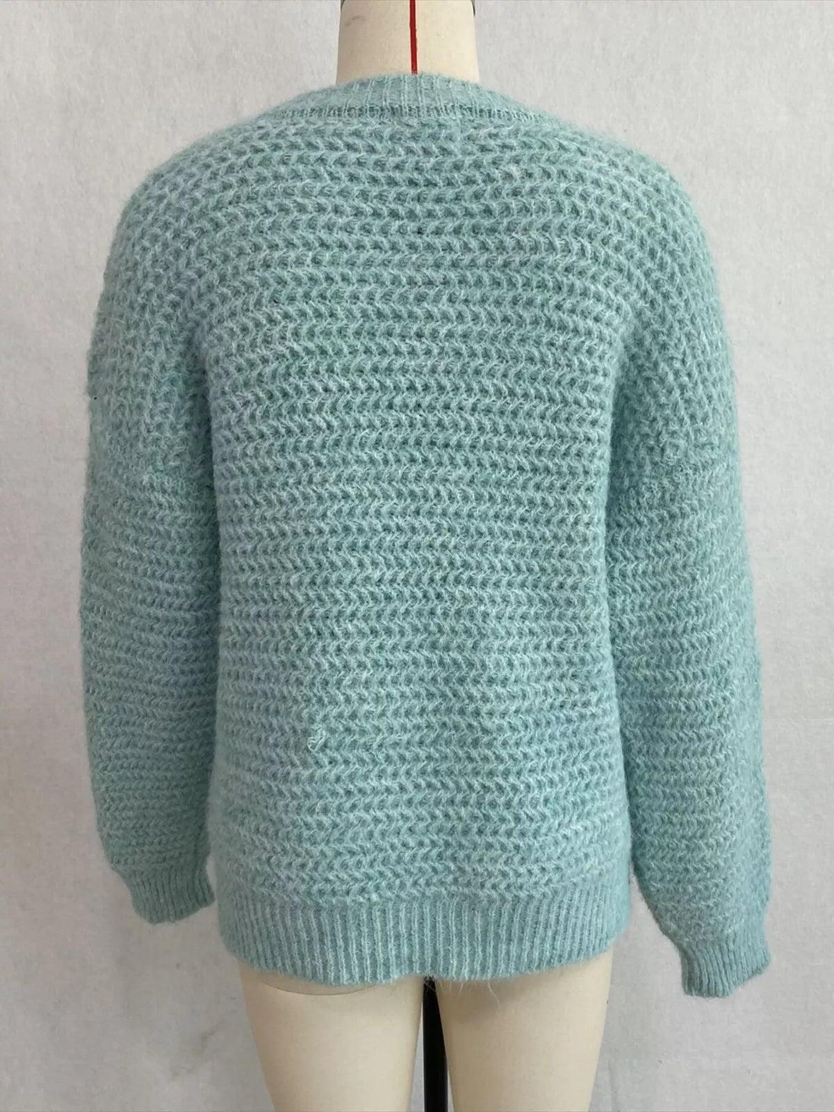 Round Neck Drop Shoulder Sweater, view 9