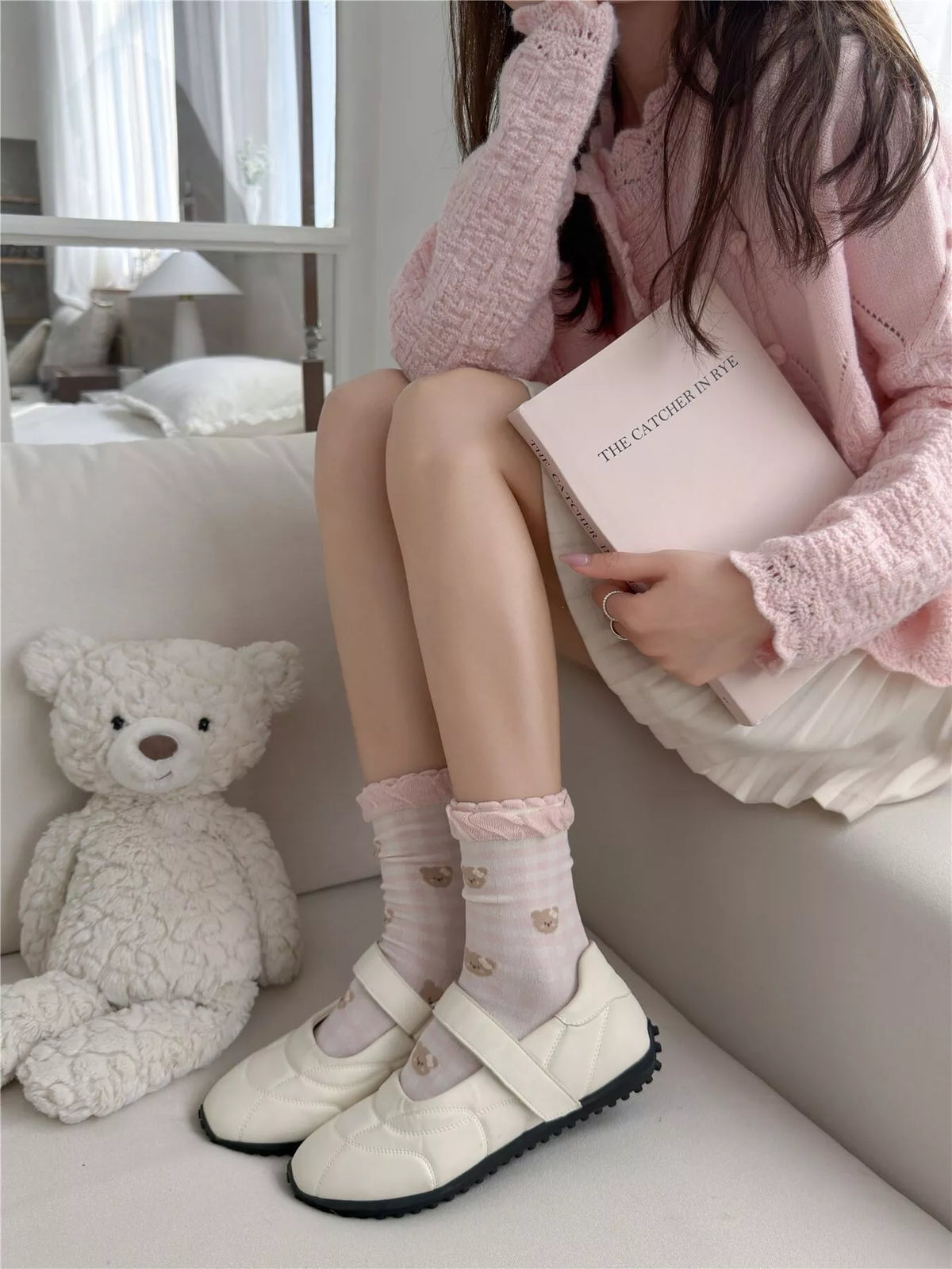 Bear Cotton Crew Socks - Lilixa.store