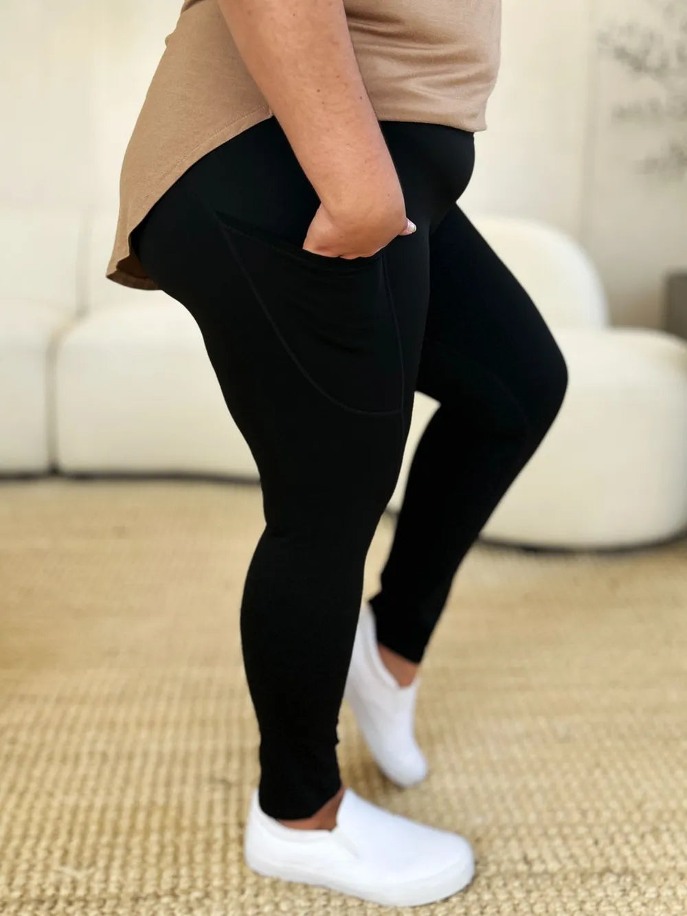 Wide Waistband Sports Leggings, view 11