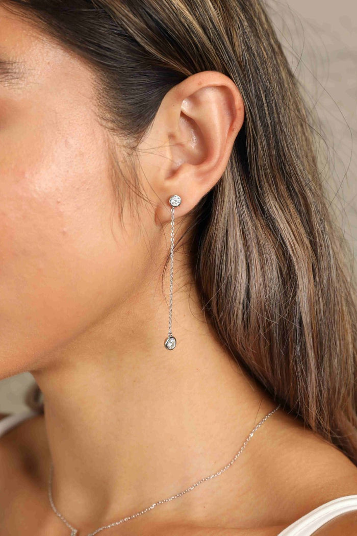 Adored Moissanite Chain Earrings - Lilixa.store