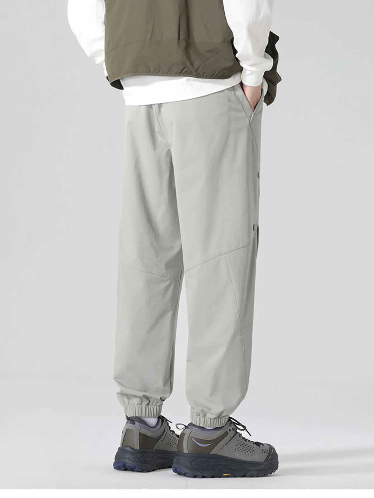 Men's Plus Size Casual Drawstring Joggers, view 3