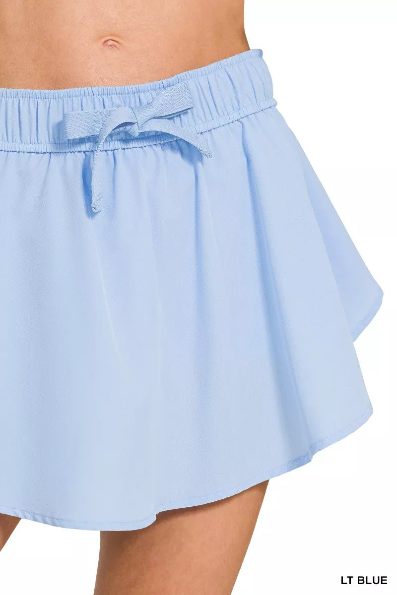 Zenana Soft Woven Active Skorts with Pockets - Lilixa.store
