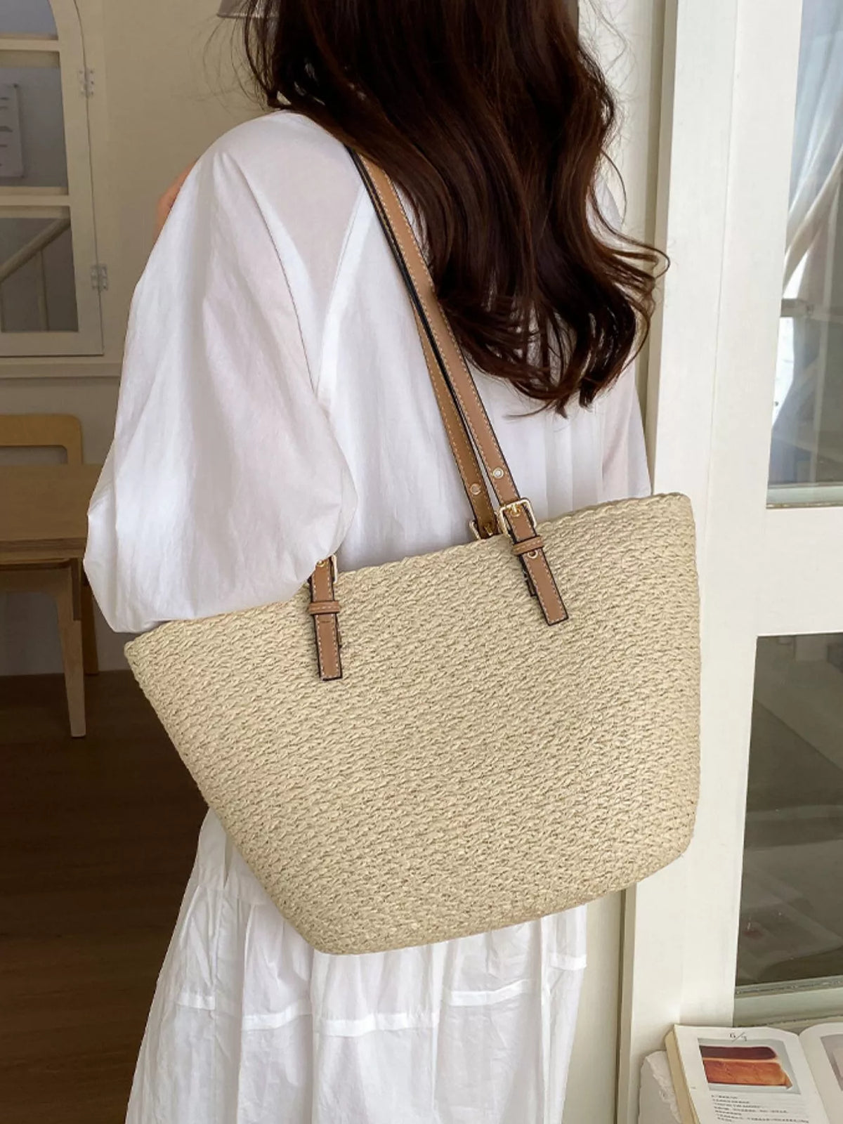 Straw Woven Tote Shoulder Bag - Lilixa.store