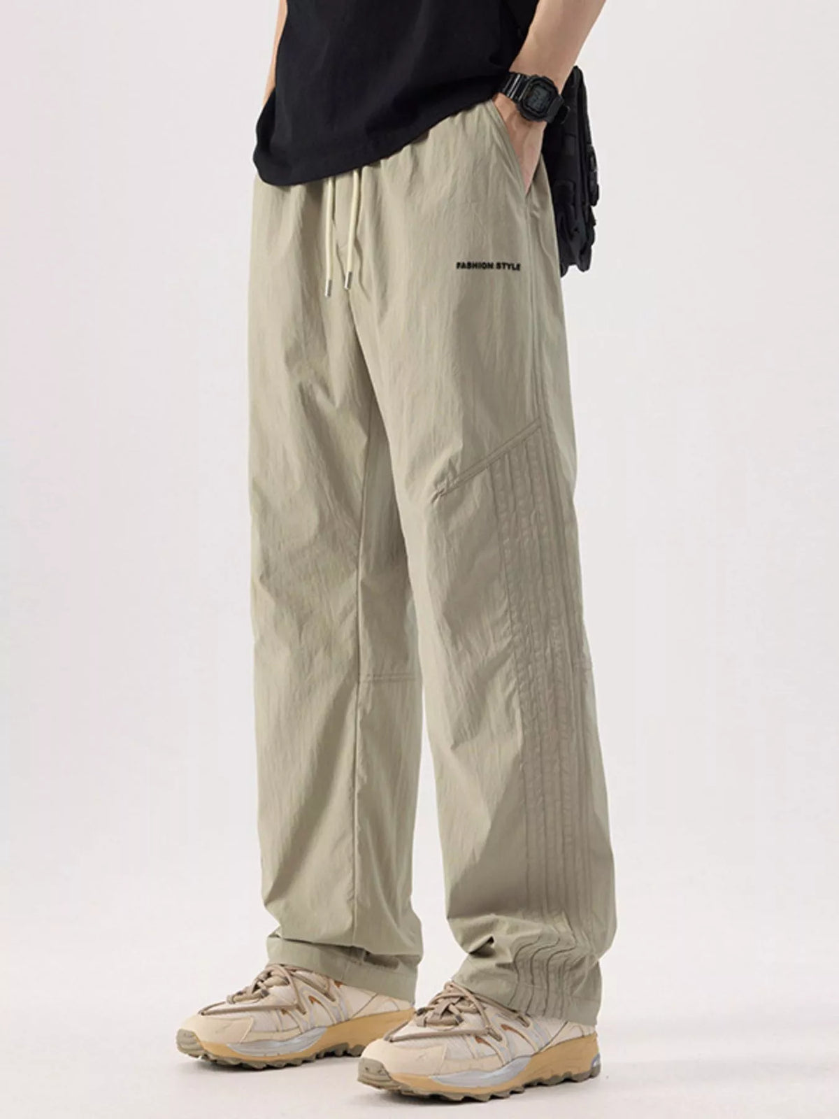 Men's Plus Size Wide Leg Pants, view 5