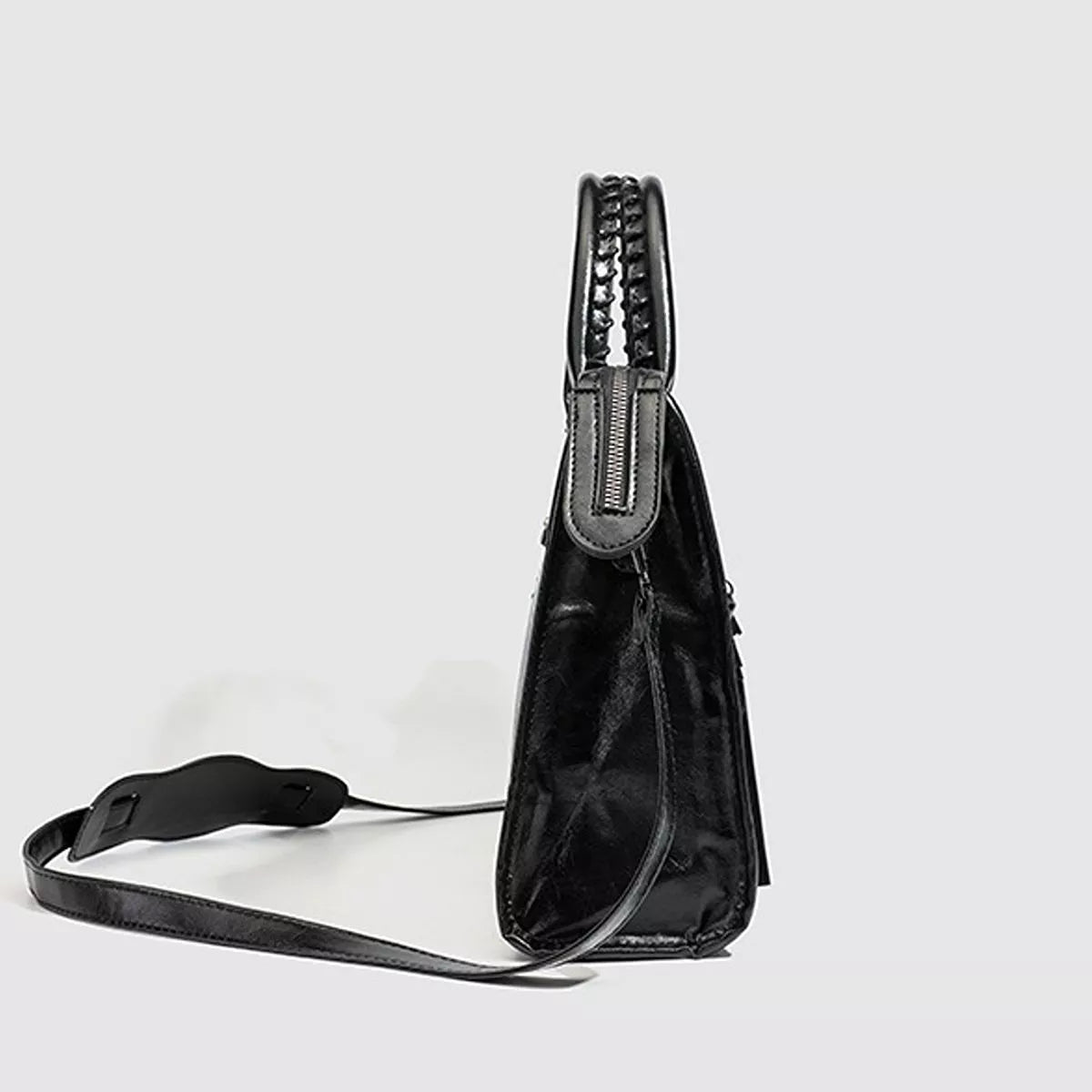 PU Leather Handbag with Top Handle