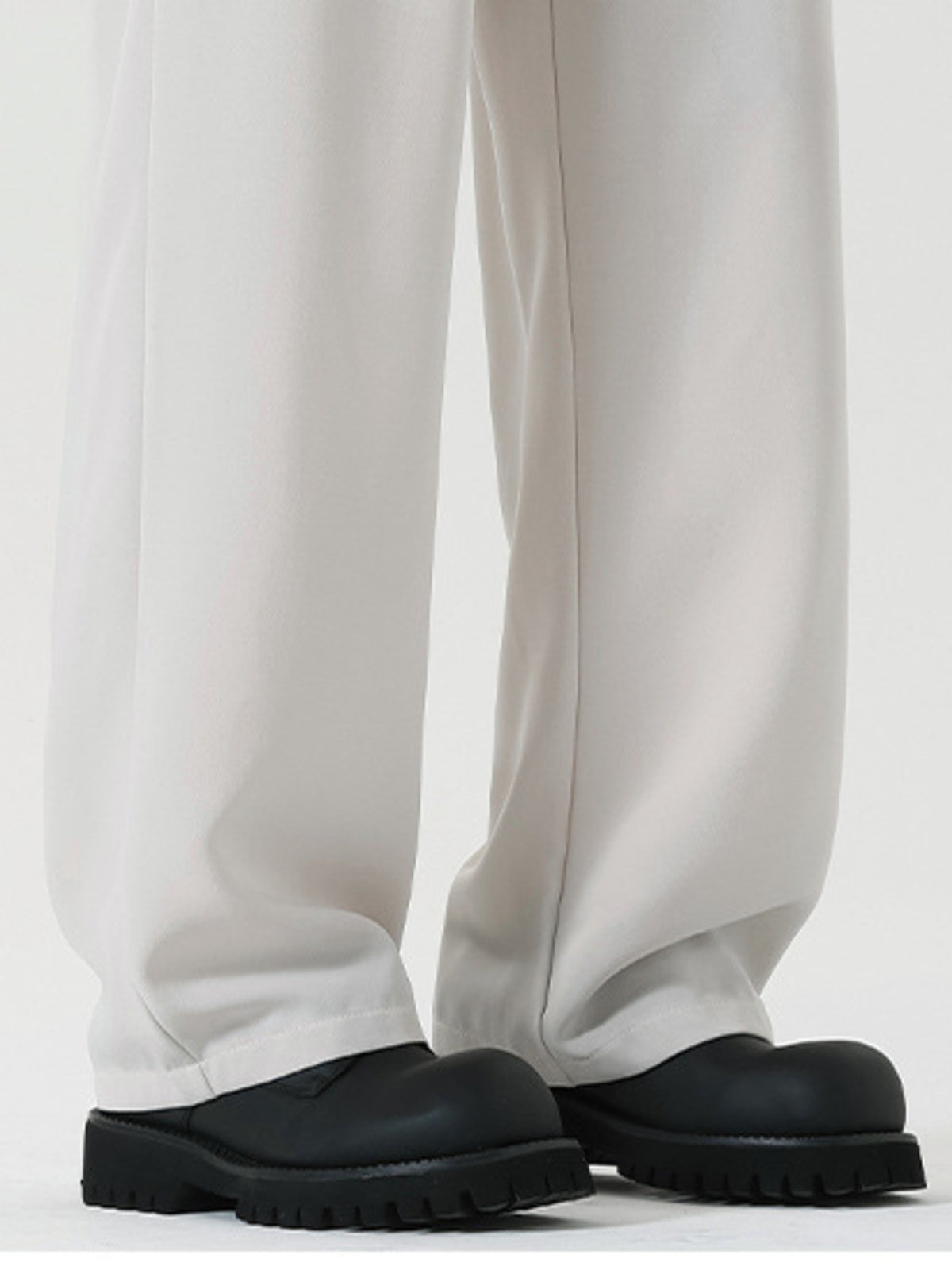 Men's Plus Size Wide Leg Pleated Dress Pants, view 2