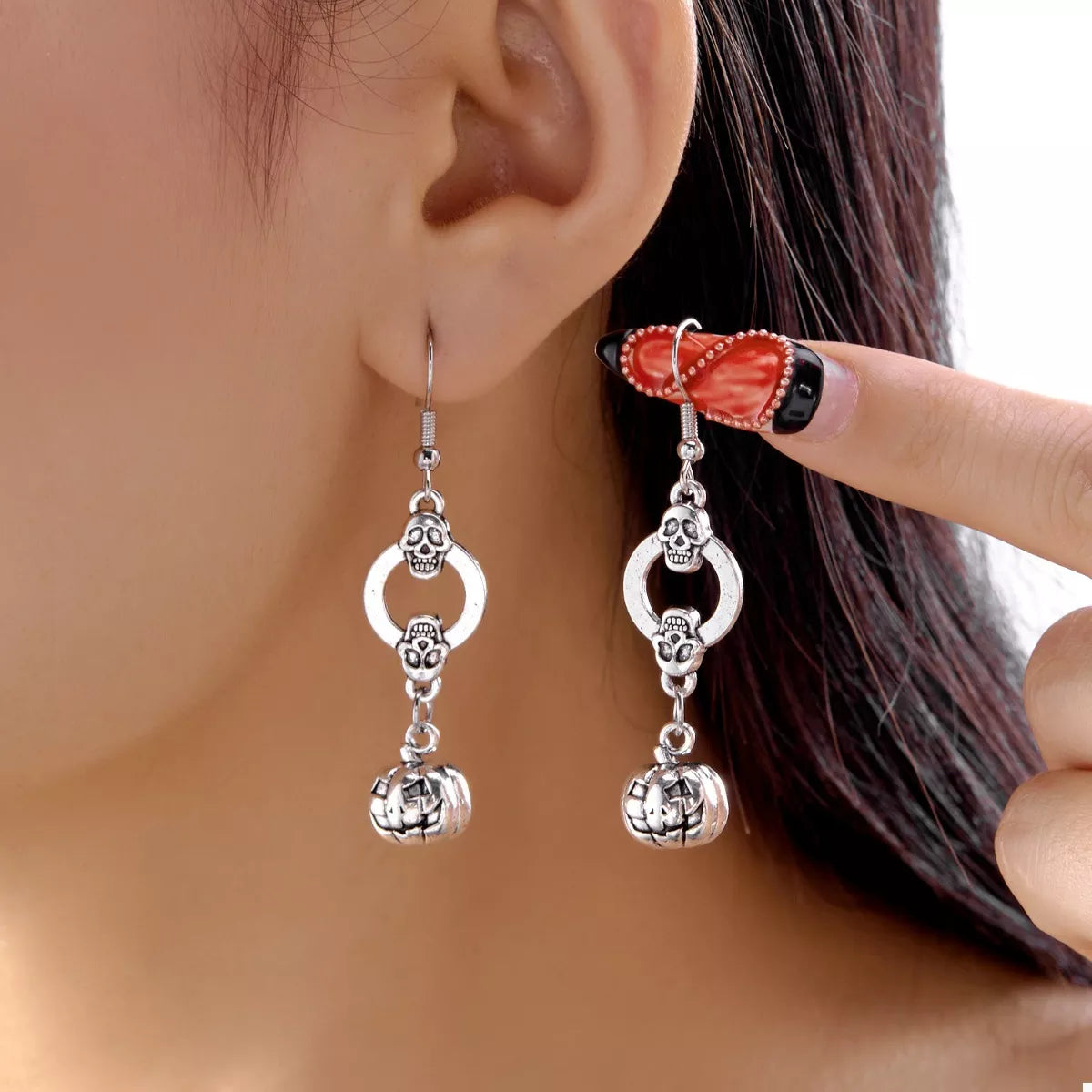 Halloween Pumpkin Dangle Earrings - Lilixa.store