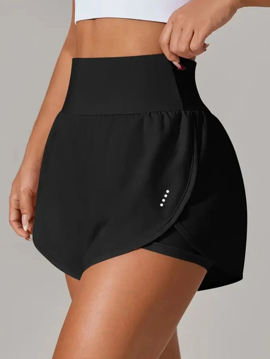 Pocketed High Waist Active Shorts - Lilixa.store
