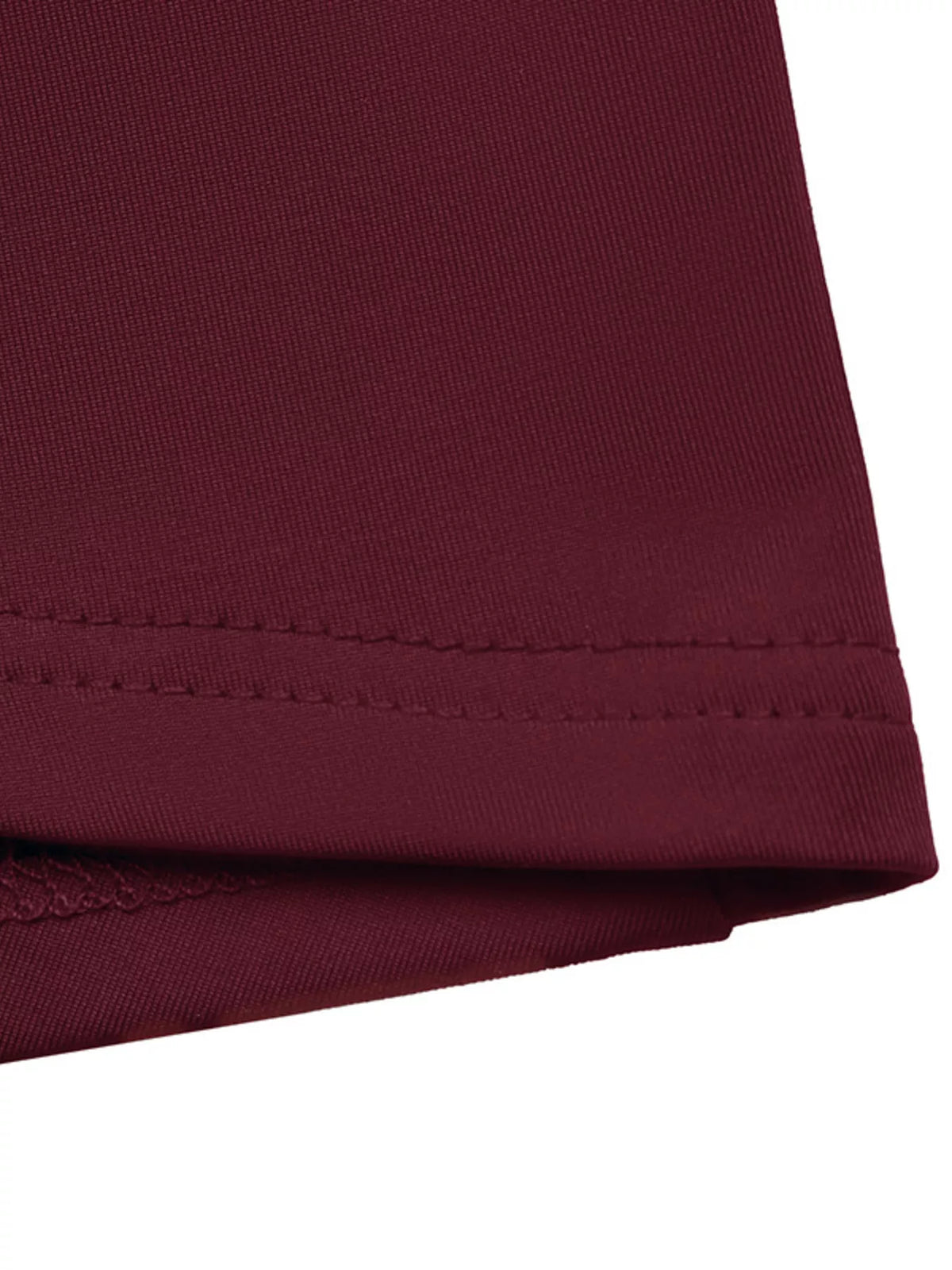 Long-Sleeve Sequin-Trimmed Bodycon Dress in Burgundy, view 11