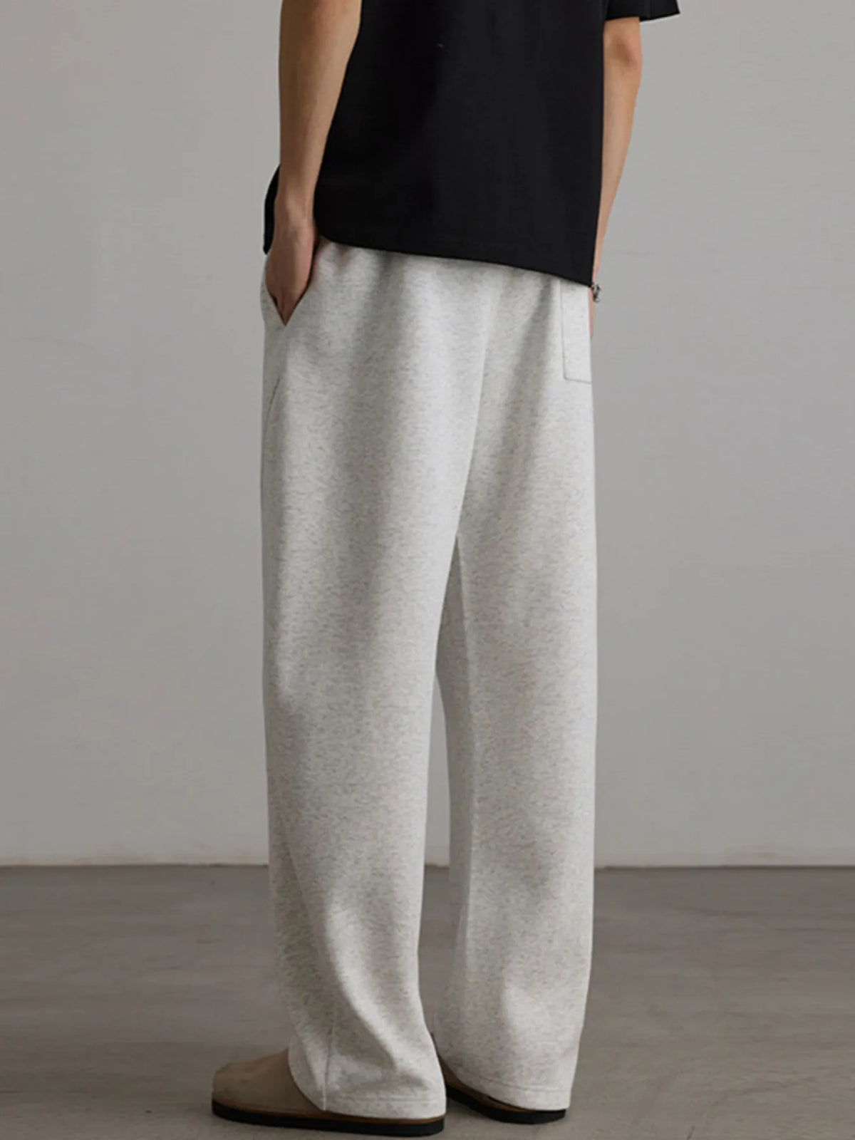 Men's Drawstring Wide Leg Pants, view 2