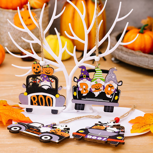 4-Piece Halloween Element Car-Shape Hanging Widgets - Lilixa.store