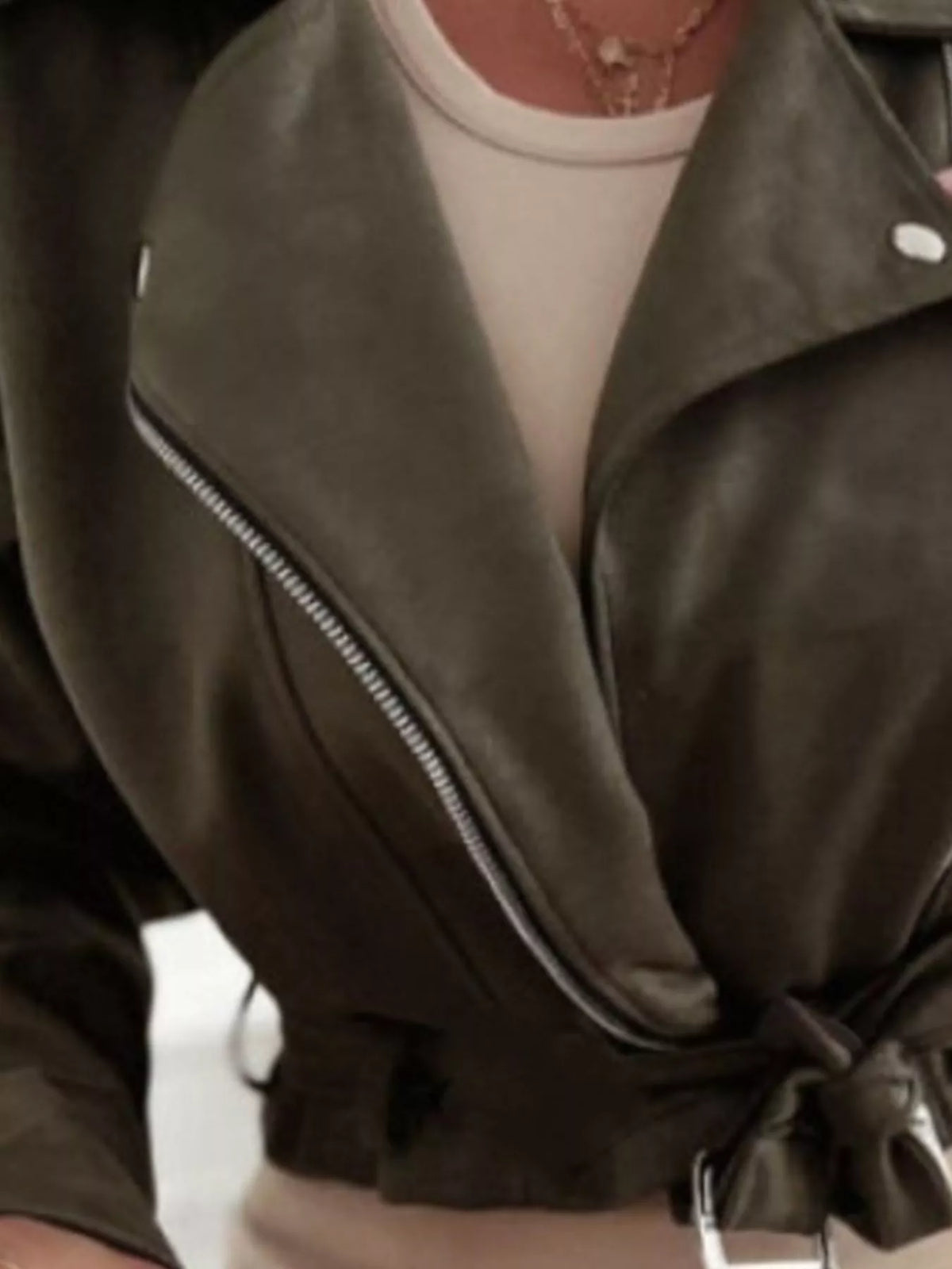Zip Up Cropped Jacket, view 4
