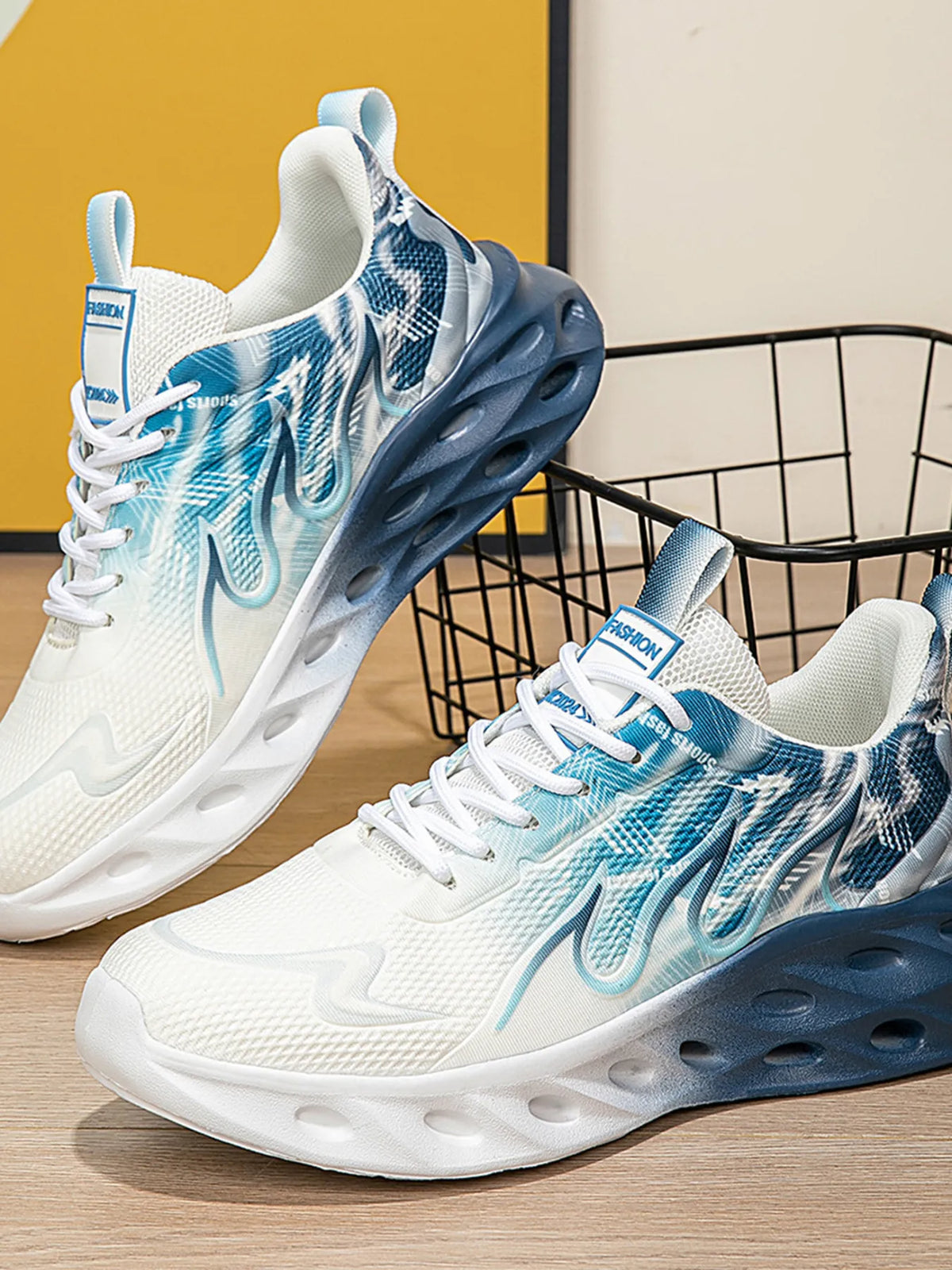 Round Toe Lace Up Mesh Athletic - Lilixa.store