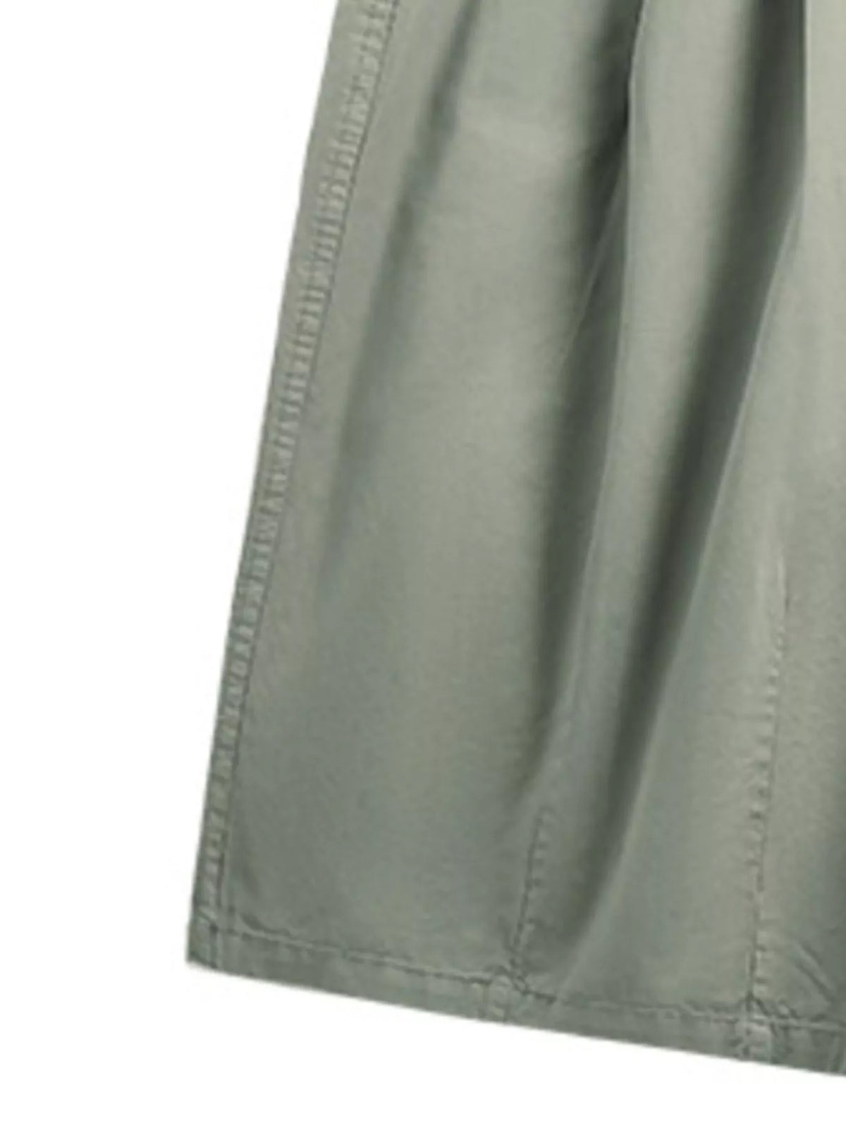 Men's Casual Drawstring Shorts in Sage, view 2