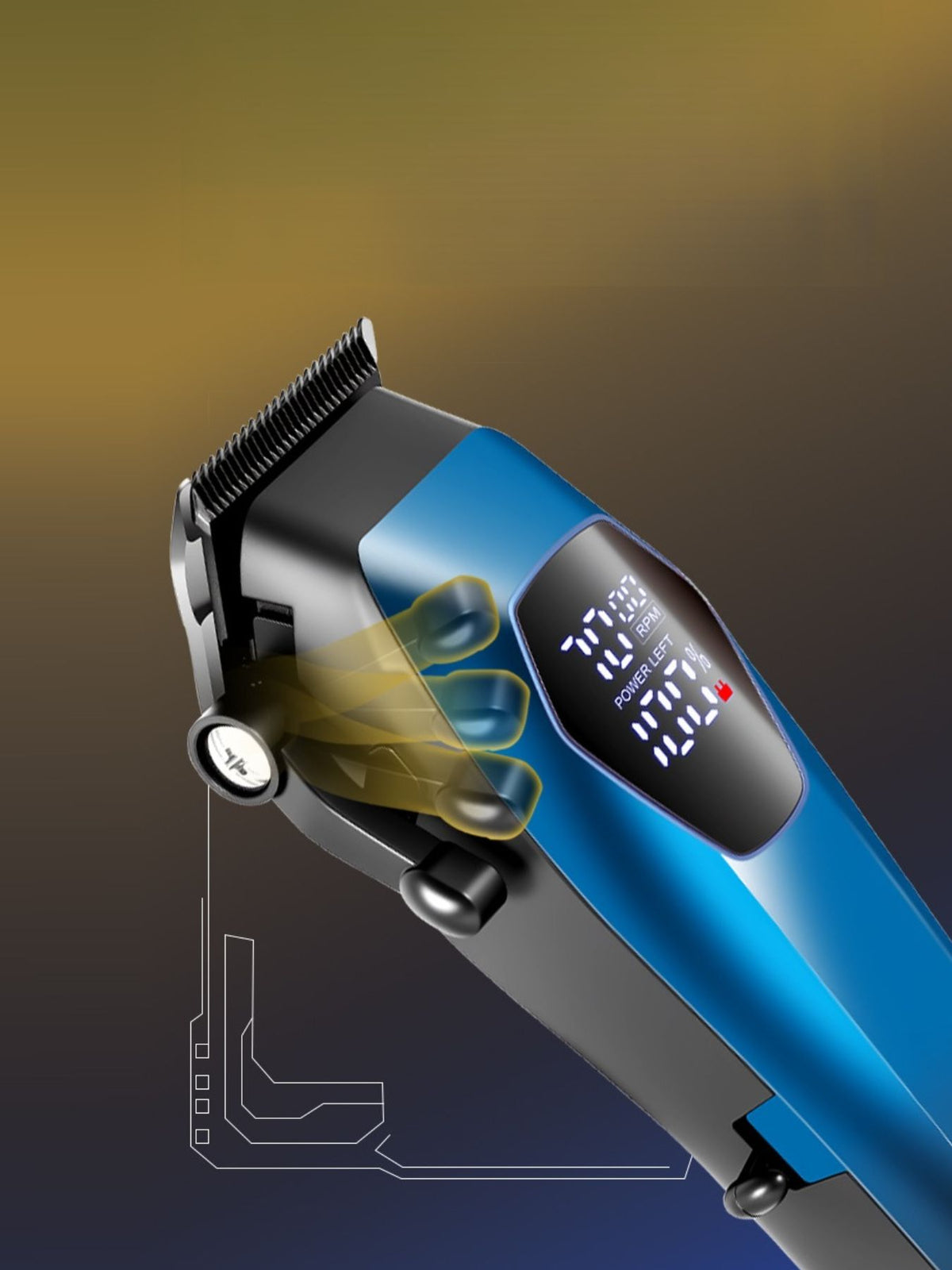 Cordless Hair Clipper with LED Display - Lilixa.store