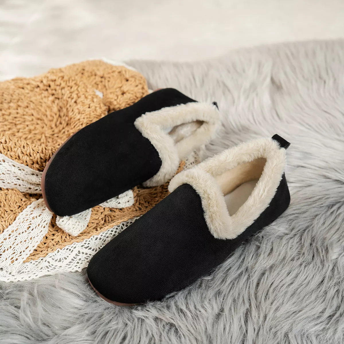 Round Toe Flats Slip-Ons - Lilixa.store