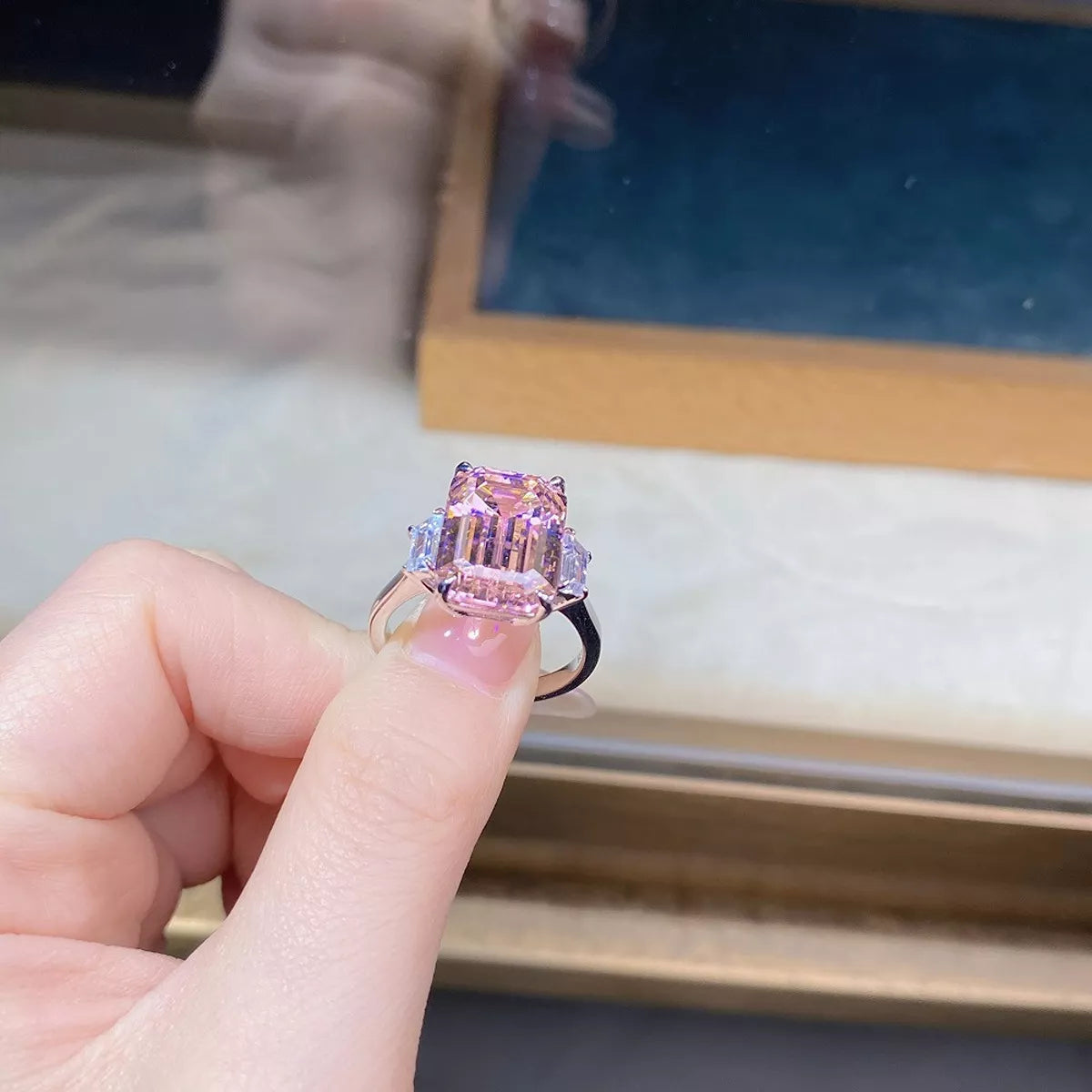 925 Sterling Silver Geometric Ring
