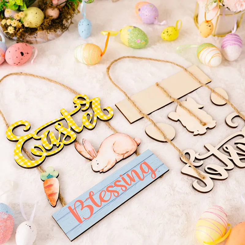 Easter Wooden Hanging Widget - Lilixa.store