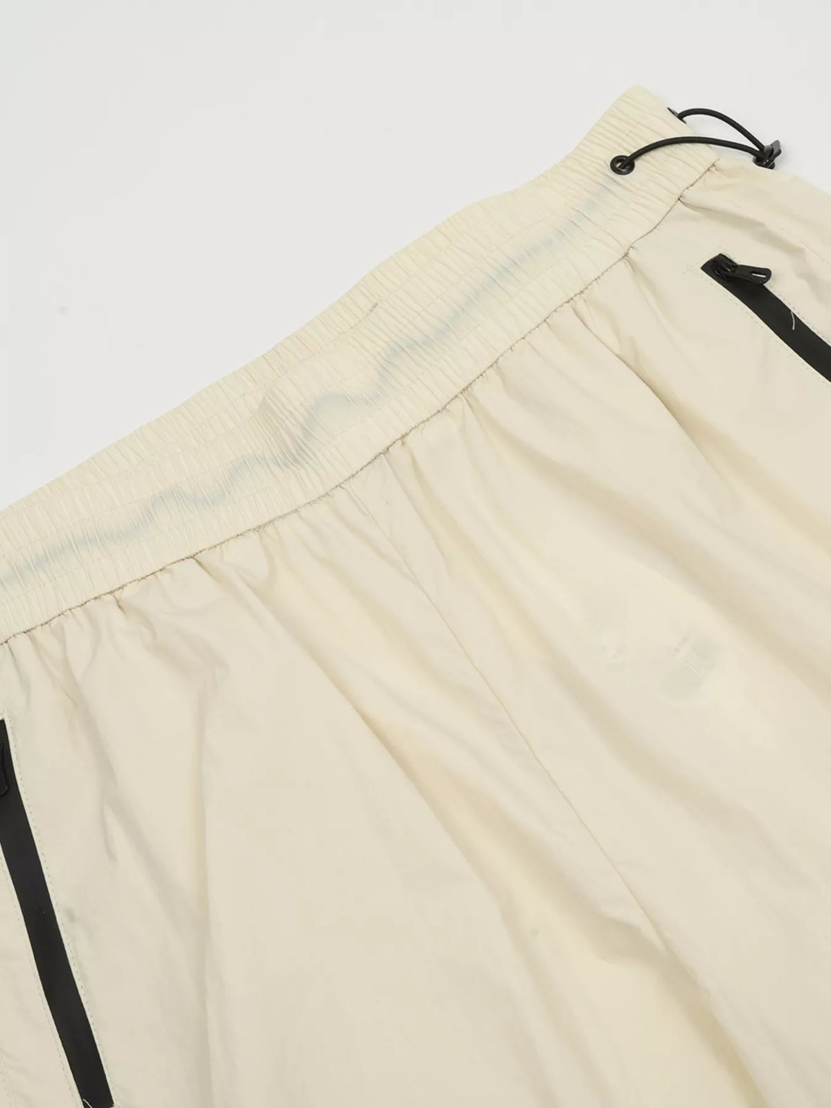 Men's Lightweight Wide-Leg Drawstring Pants in Black, view 3