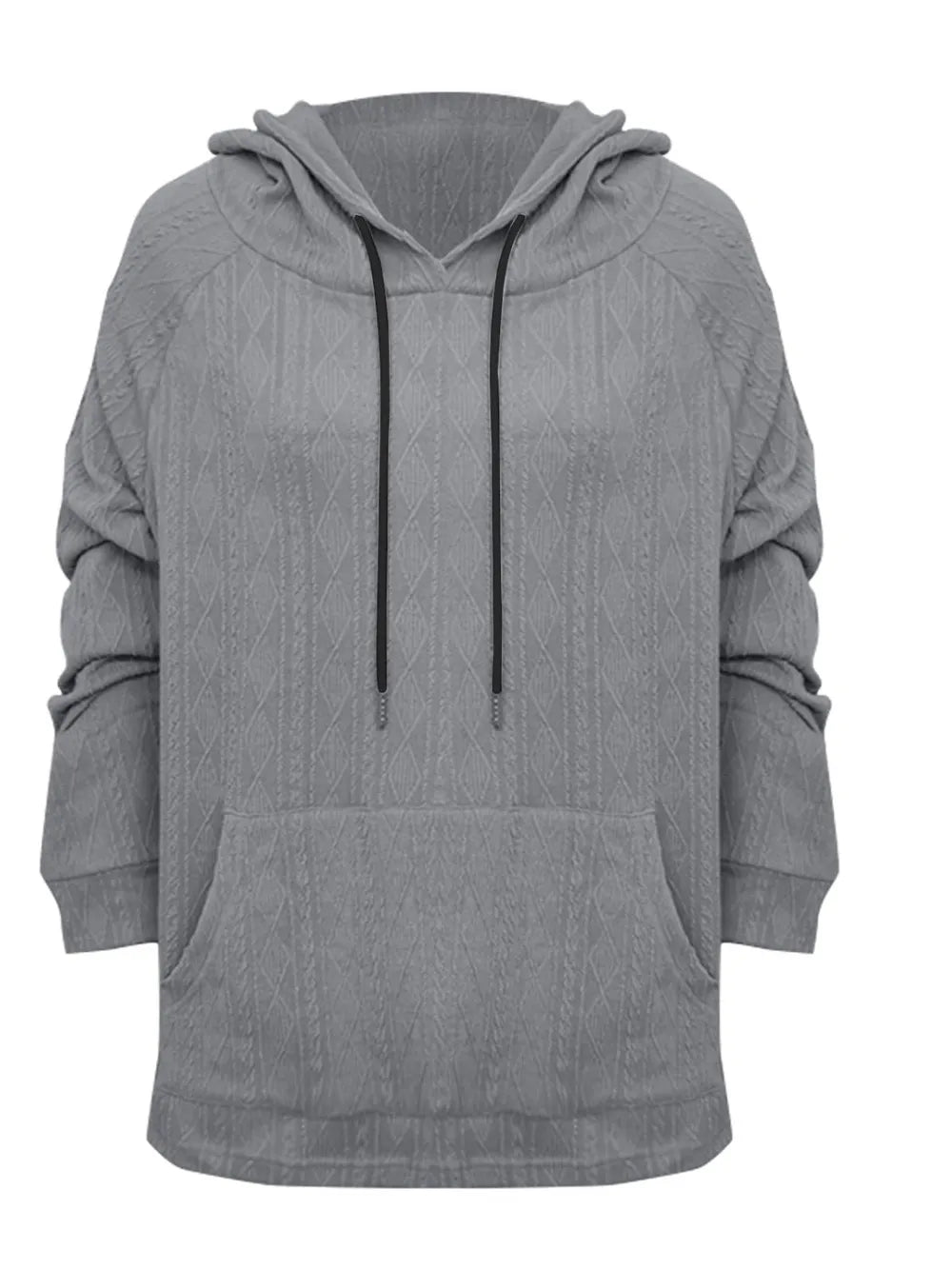 Full Size Drawstring Long Sleeve Hoodie - Lilixa.store