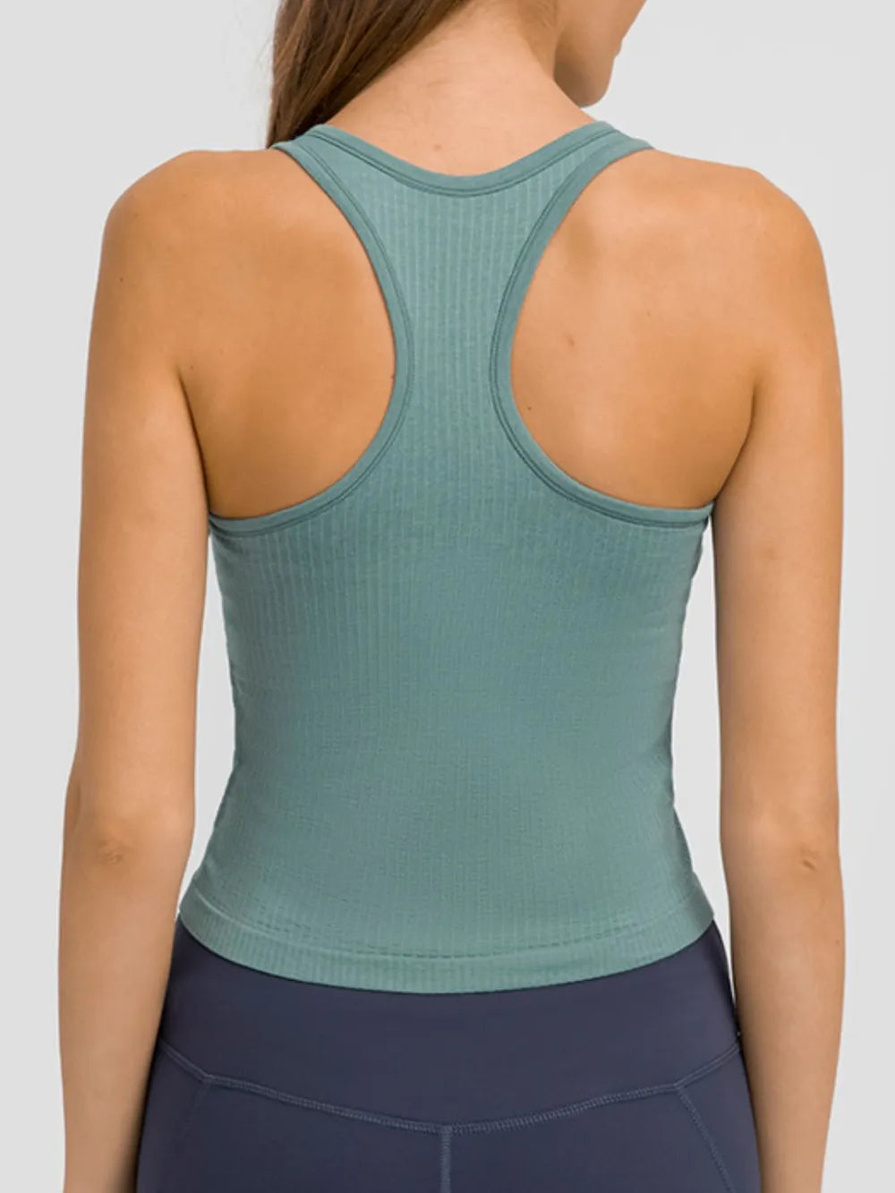 Millennia Round Neck Racerback Active Tank - Lilixa.store