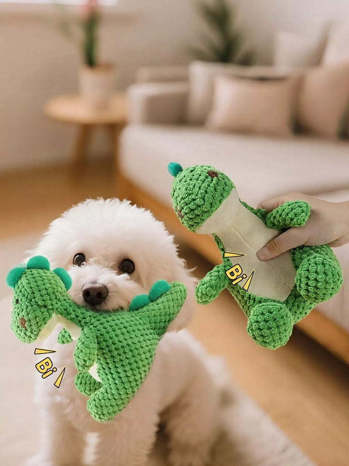 Dinosaur Squeaky Chew Pet Plush Toy - Lilixa.store