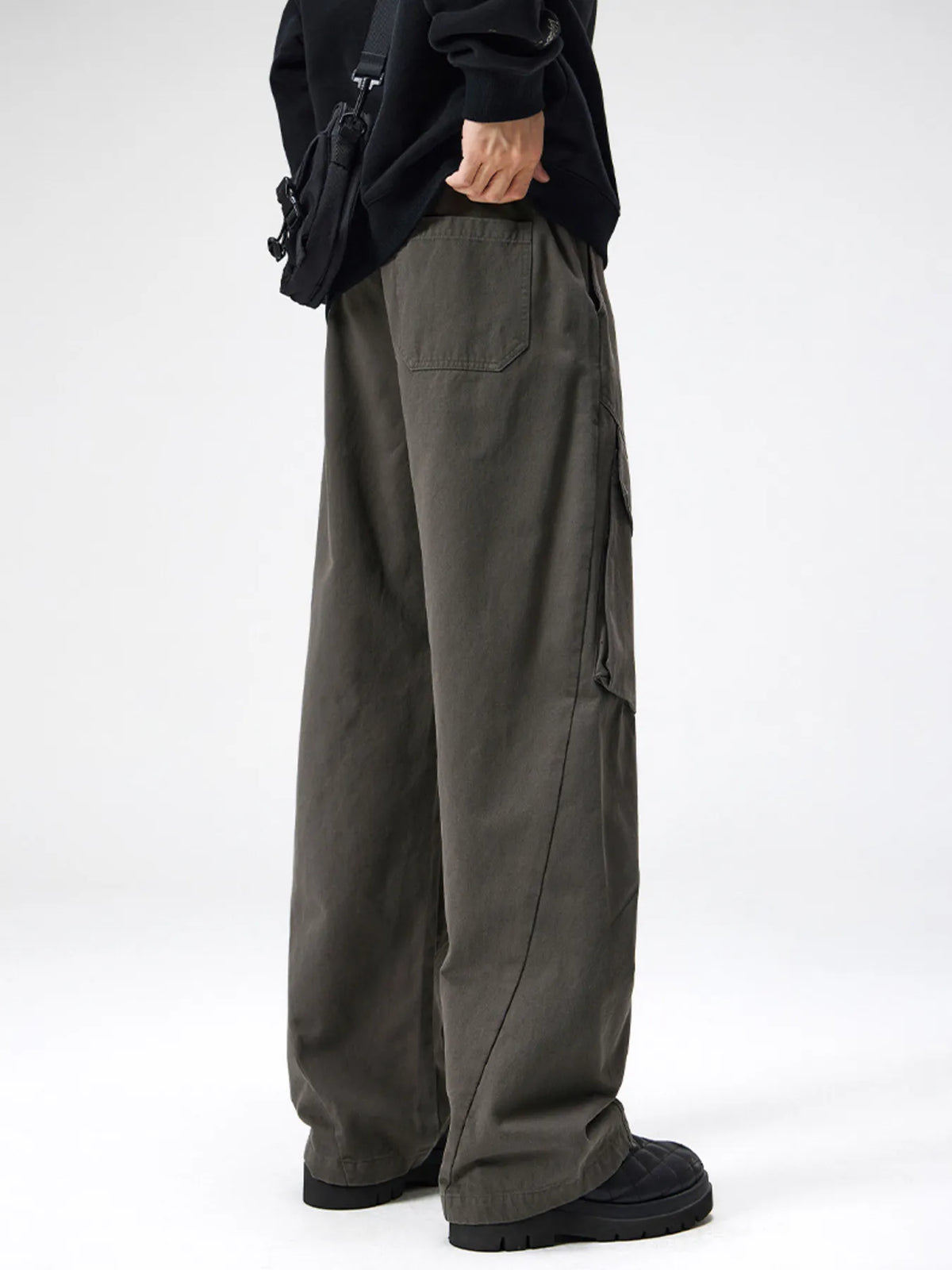 Men's Plus Size Cargo Utility Pants with Multiple Pockets, view 3