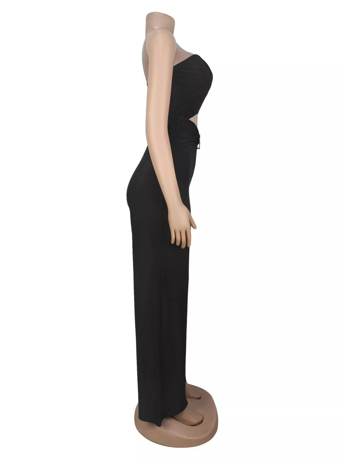 Strapless Cut-out Wide-Leg Jumpsuit - Lilixa.store