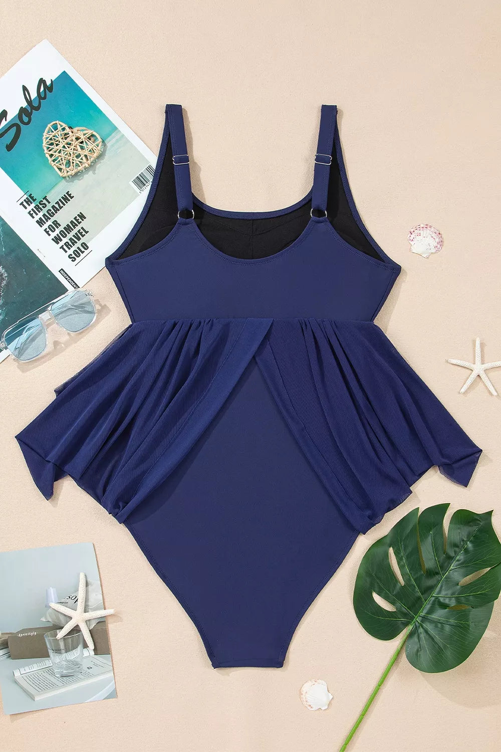 Mesh Patchwork V Neck Half Sleeve Bodycon One Piece Swimwear - Lilixa.store