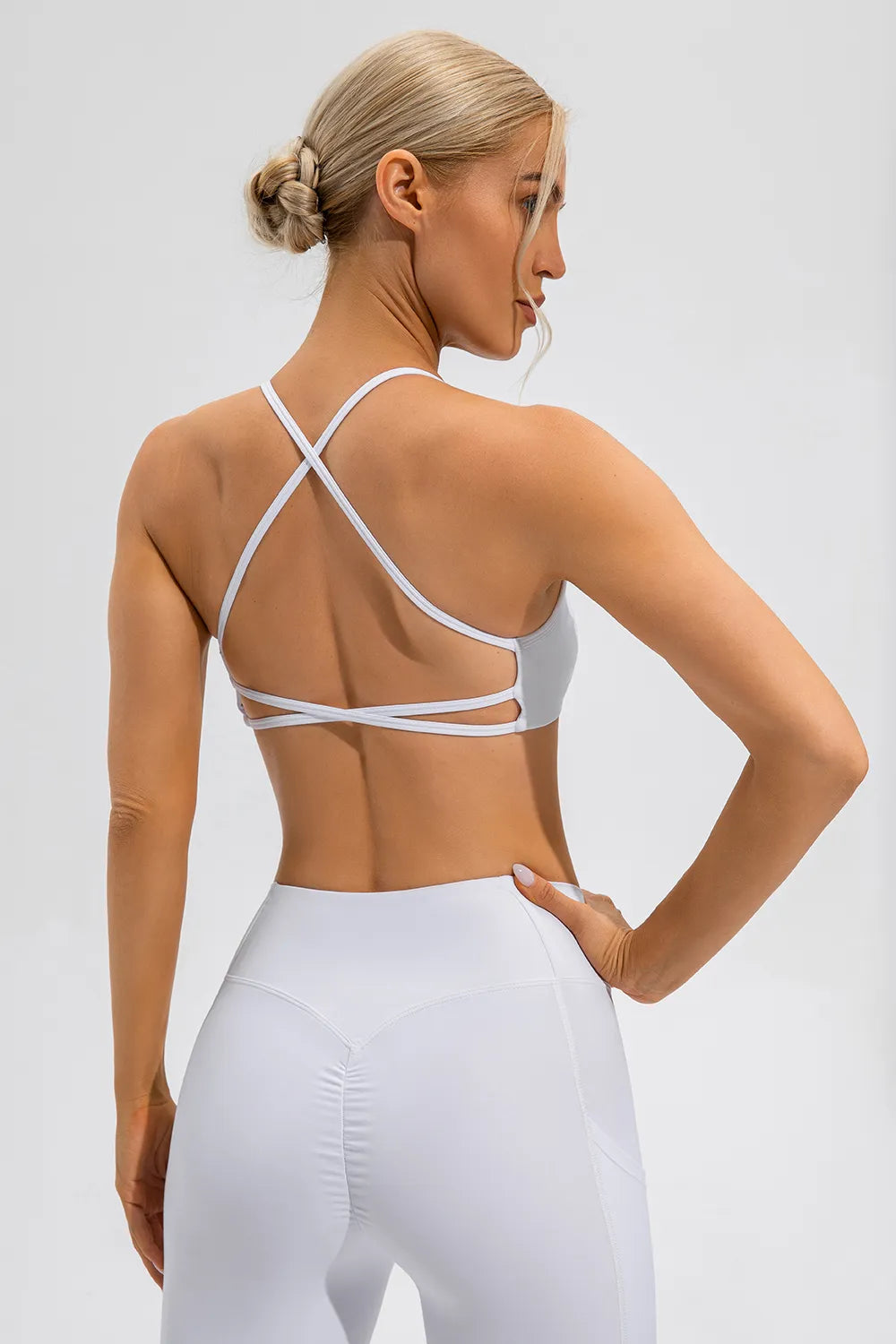 Crisscross Spaghetti Strap Active Cami - Lilixa.store