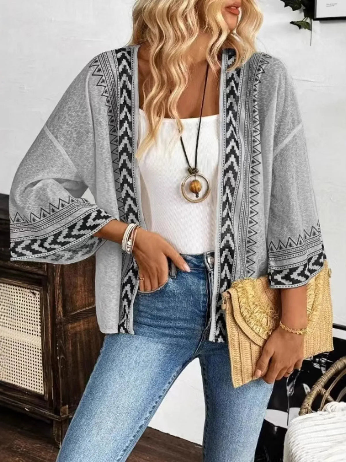 Open Front Kimono Cardigan - Lilixa.store