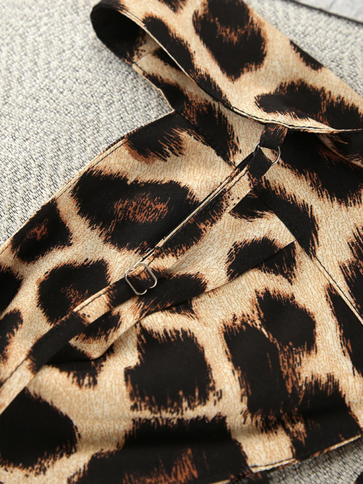 Leopard Cami & Cardigan and Shorts Three-Piece Lounge Set - Lilixa.store