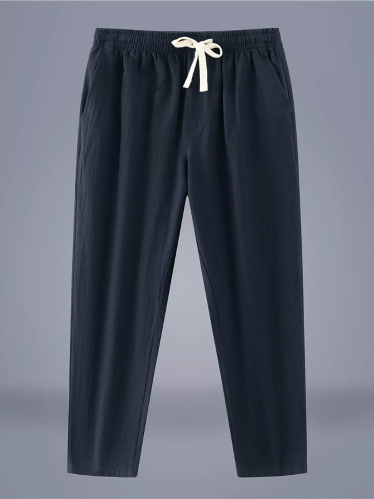 Men's Plus Size Casual Loose-Fit Pants in Navy