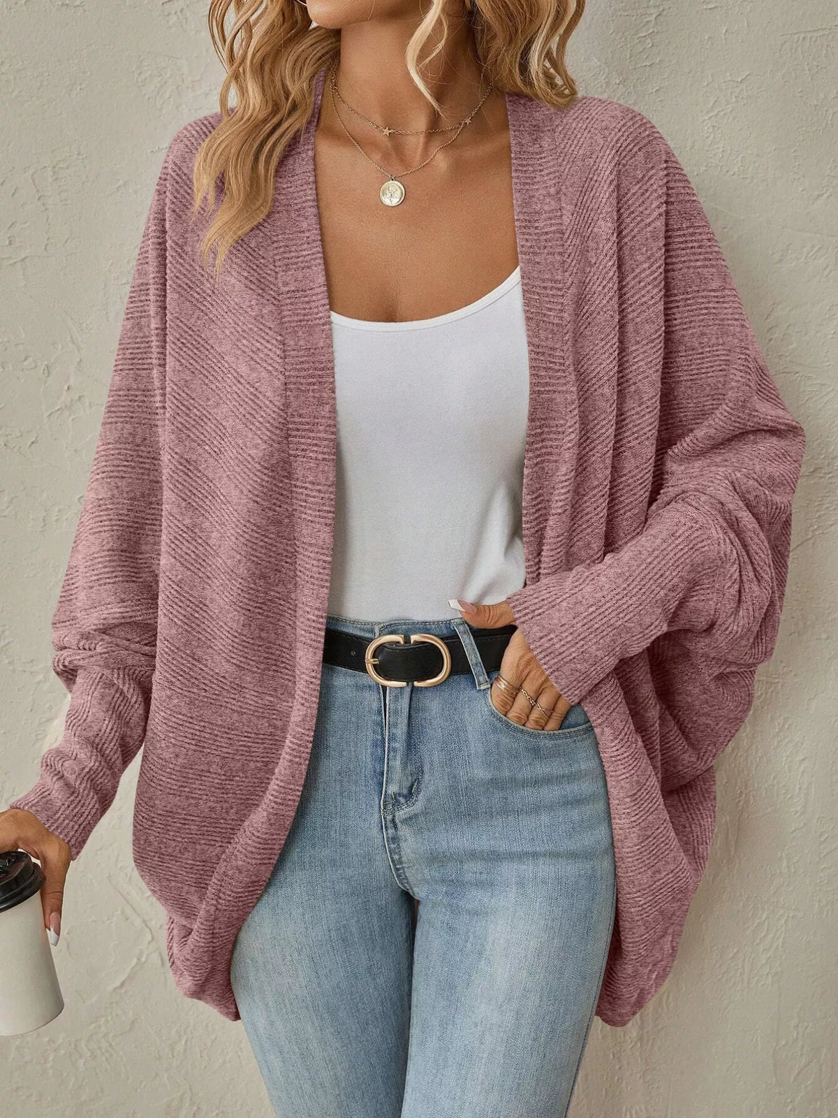 Open Front Cocoon Cardigan, view 23