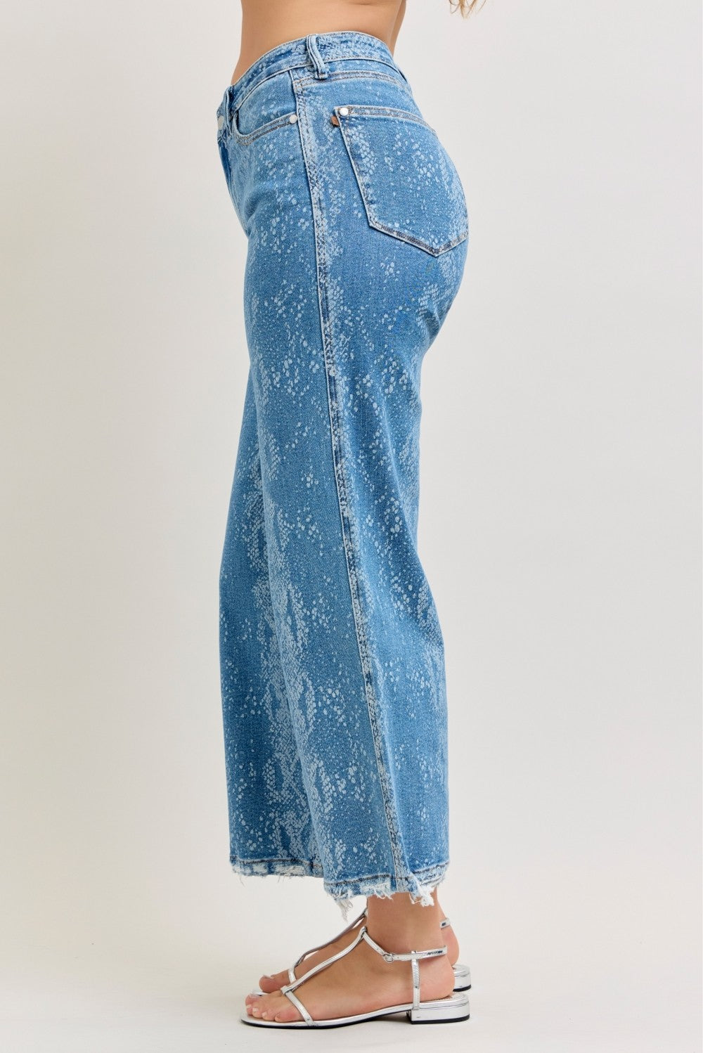 Judy Blue High Rise Ankle Wide Leg Jeans - Lilixa.store