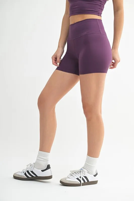 MONO B Venice Cloud Light Contour Biker Shorts - Lilixa.store