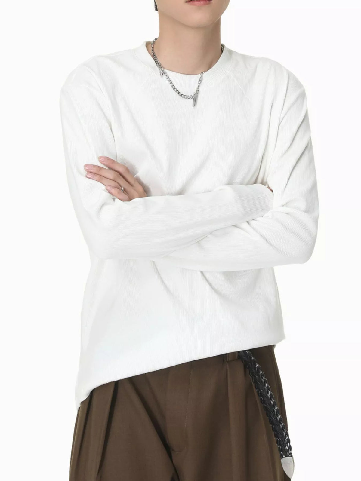 Men's Long-Sleeve Crew Neck T-Shirt - Lilixa.store