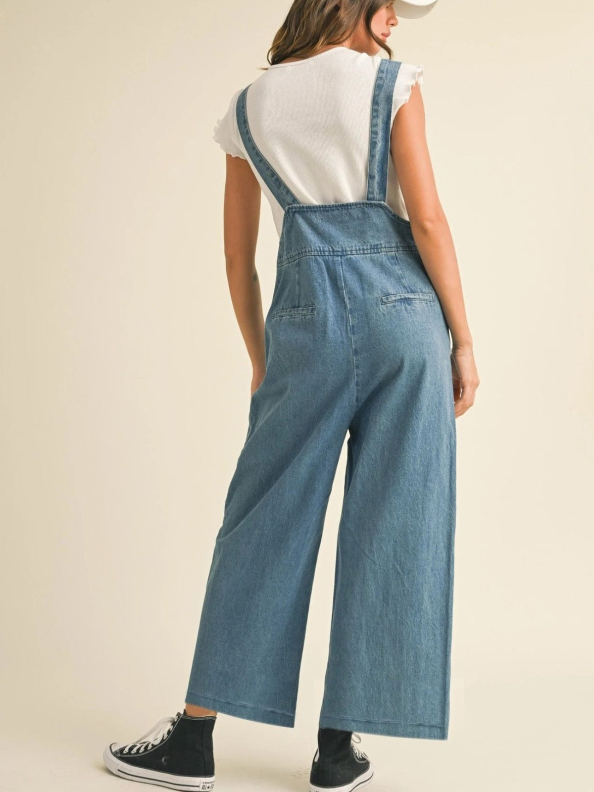 Vintage Wide Leg Denim Overalls - Lilixa.store