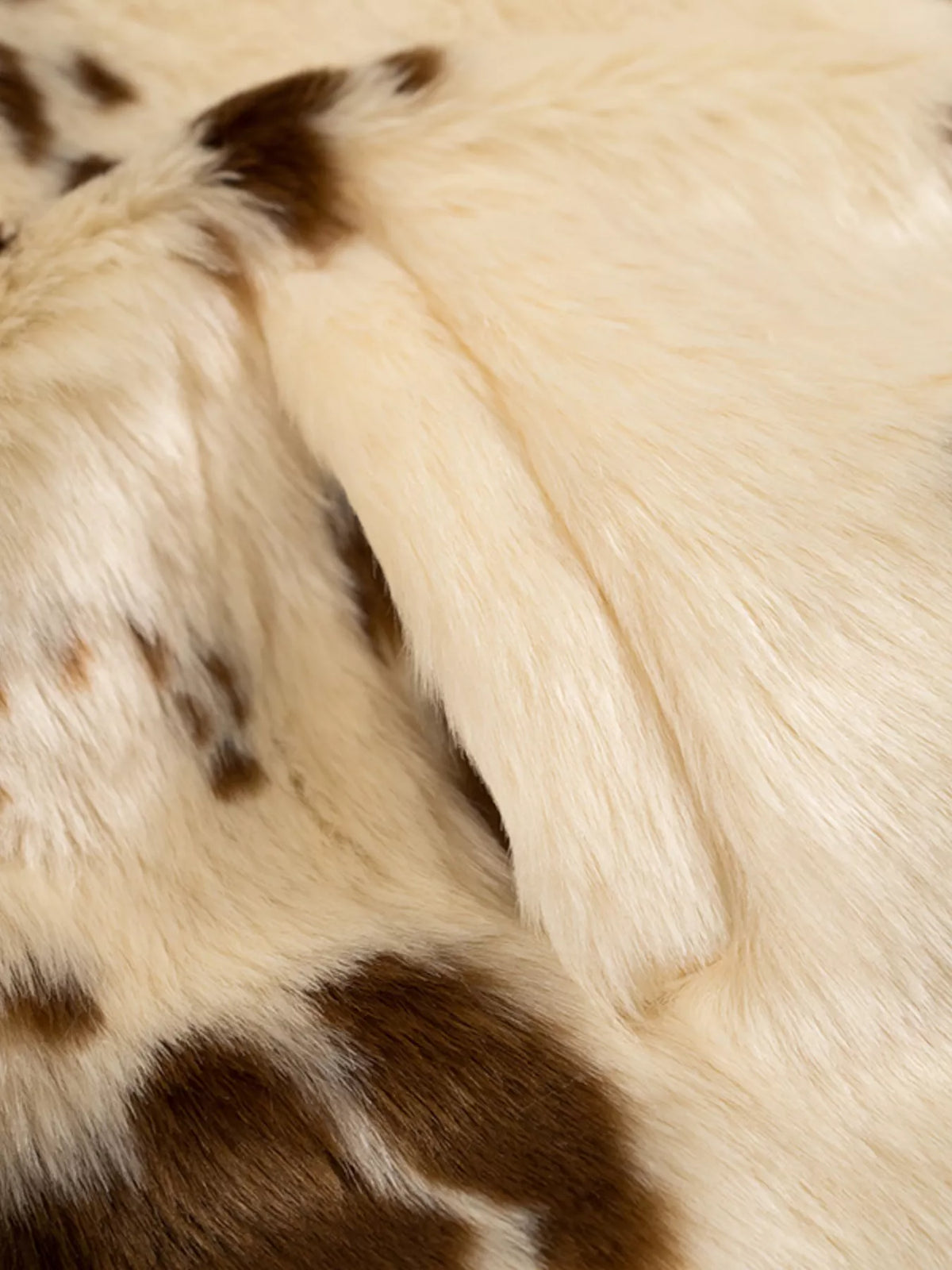 Faux Fur Zip Up Cropped Outerwear in Beige, view 12
