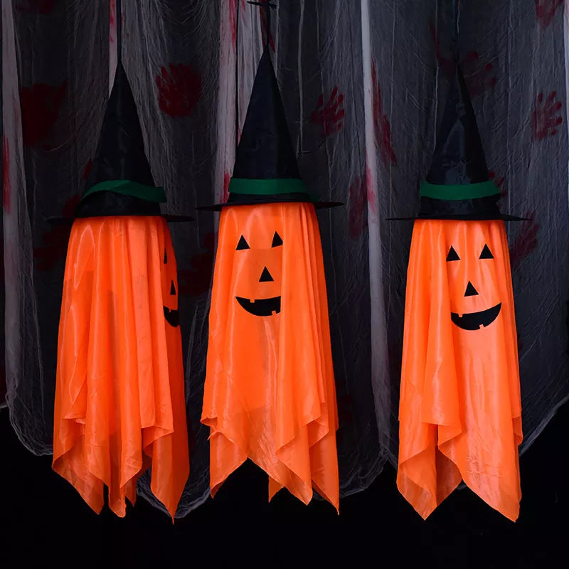 Halloween Hanging Pumpkin with Witch Hat Set - Lilixa.store