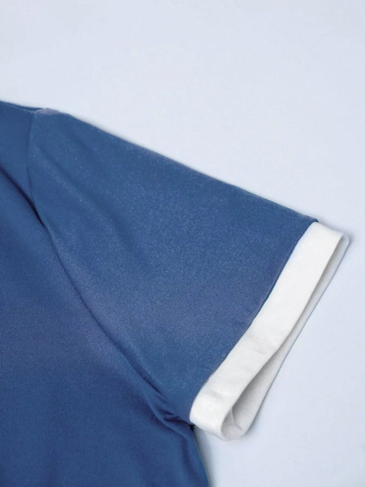 Casual Contrast Trim Short Sleeve T-Shirt - Lilixa.store