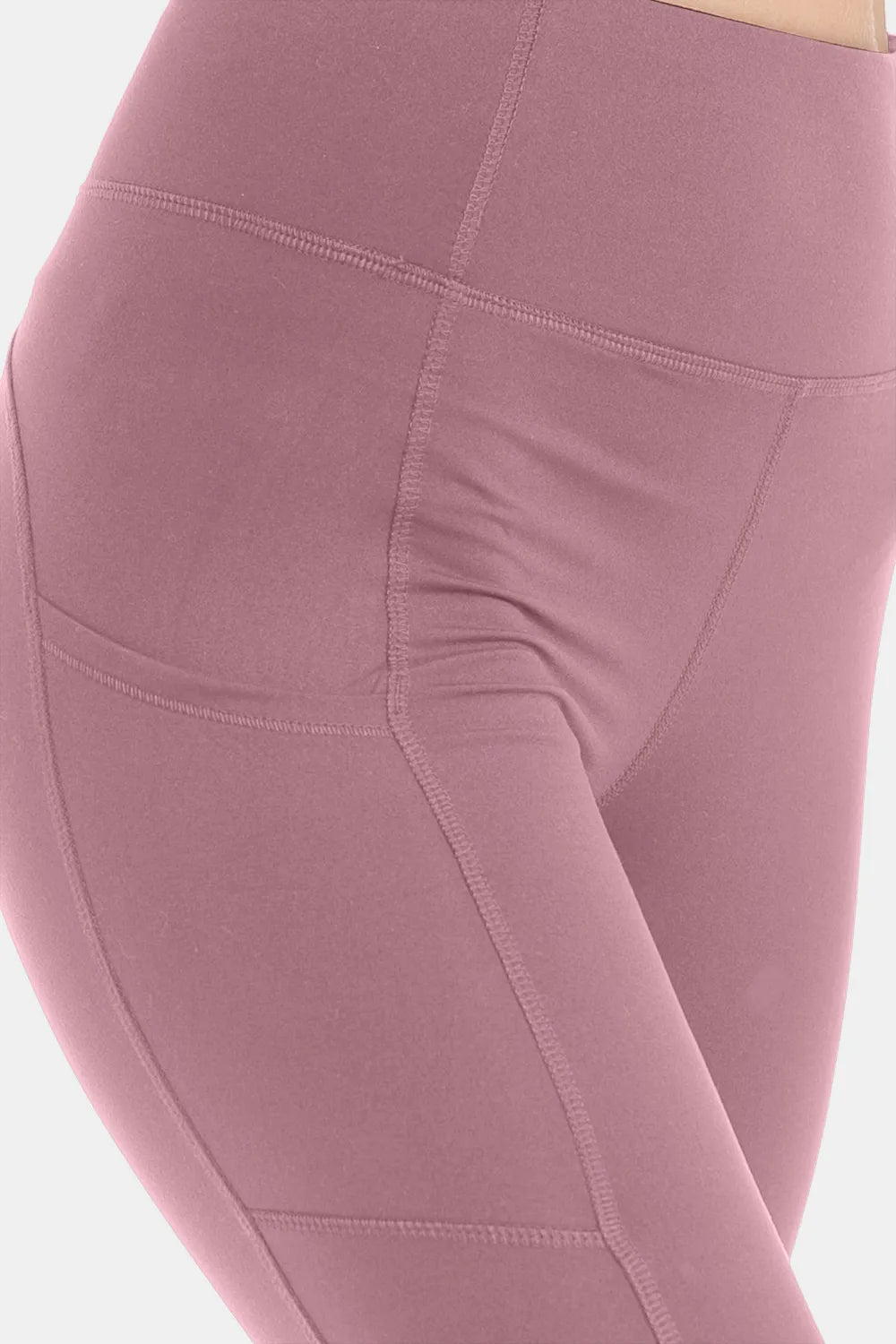 Leggings Depot Wide Waistband High Waist Leggings - Lilixa.store