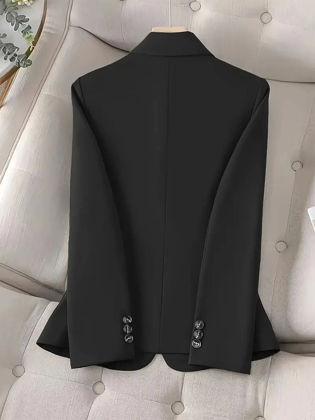 One-Button Blazer with Pockets - Lilixa.store