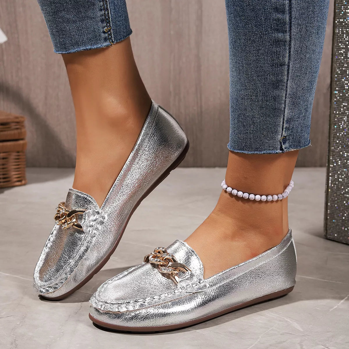 Round Toe Slip-Ons - Lilixa.store