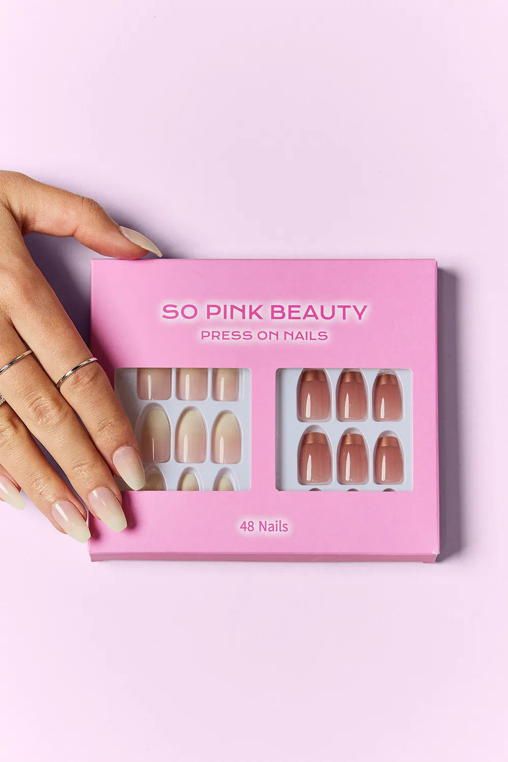 SO PINK BEAUTY Press On Nails 2 Packs - Lilixa.store