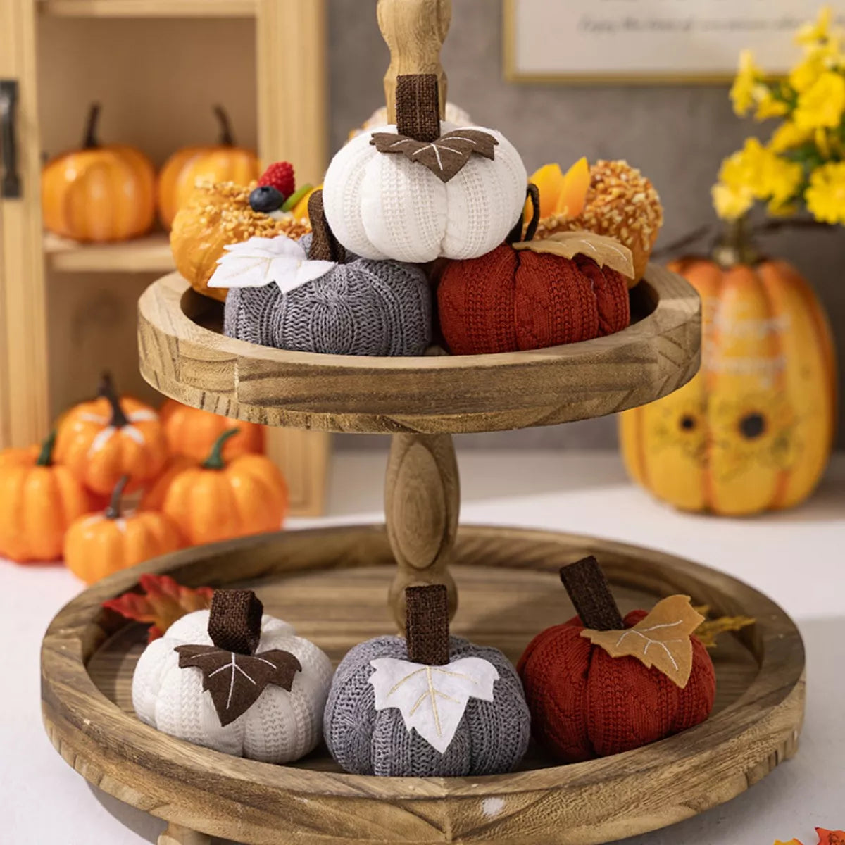 Knitted Pumpkin Decorative Ornaments - Lilixa.store
