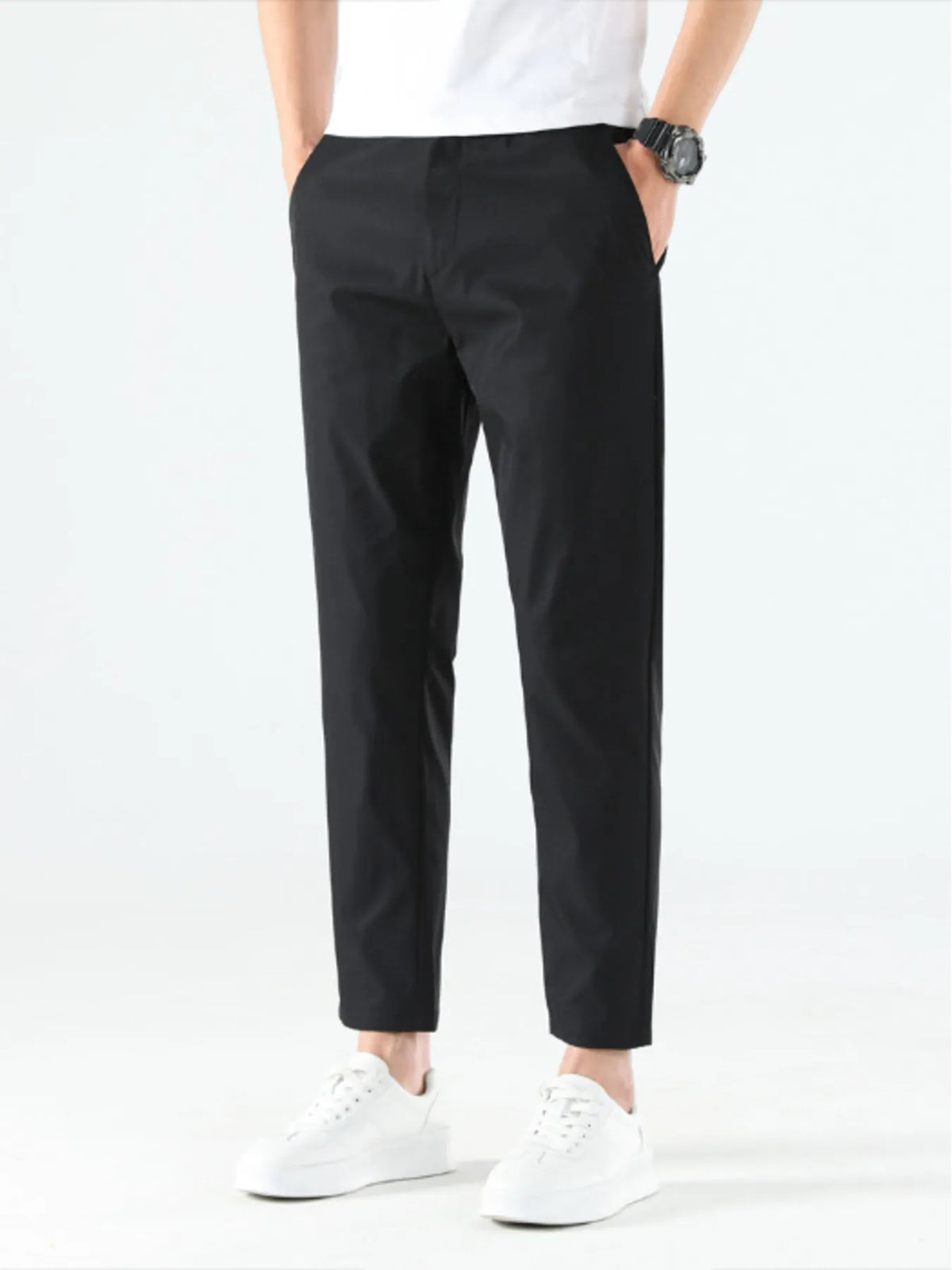 Men's Loose Fit Pants in Black